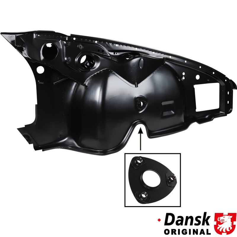 Porsche 911 Repair Triangle For Inner Wheel Housing At Torsion Bar, Front, Left/right - 1968-73