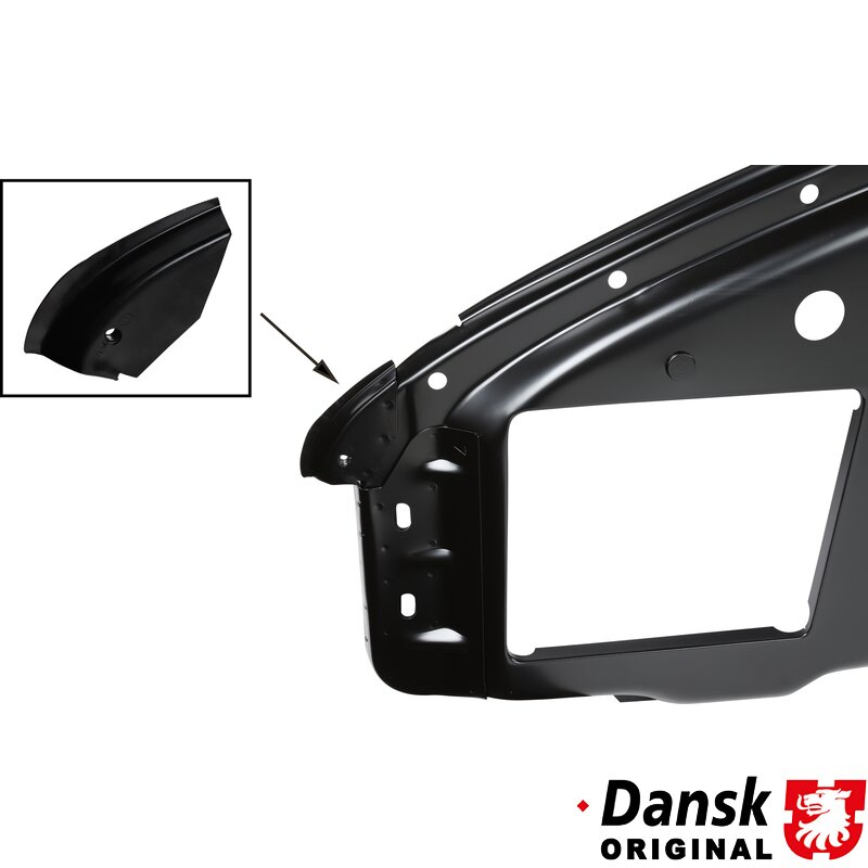 Porsche 911 Corner Plate For Front Wheel Housing, Left - 1964-73
