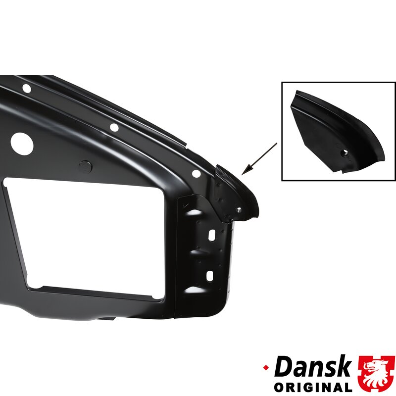 Porsche 911 Corner Plate For Front Wheel Housing, Right - 1964-73