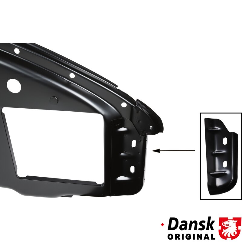 Porsche 911 Reinforcement Panel, Front, Front Section, Lower, For Inner Front Wing, Right - 1968-73