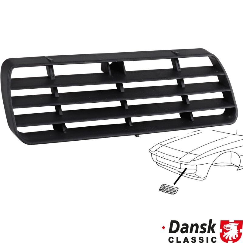 Porsche 924 Ventilation Grille, Black