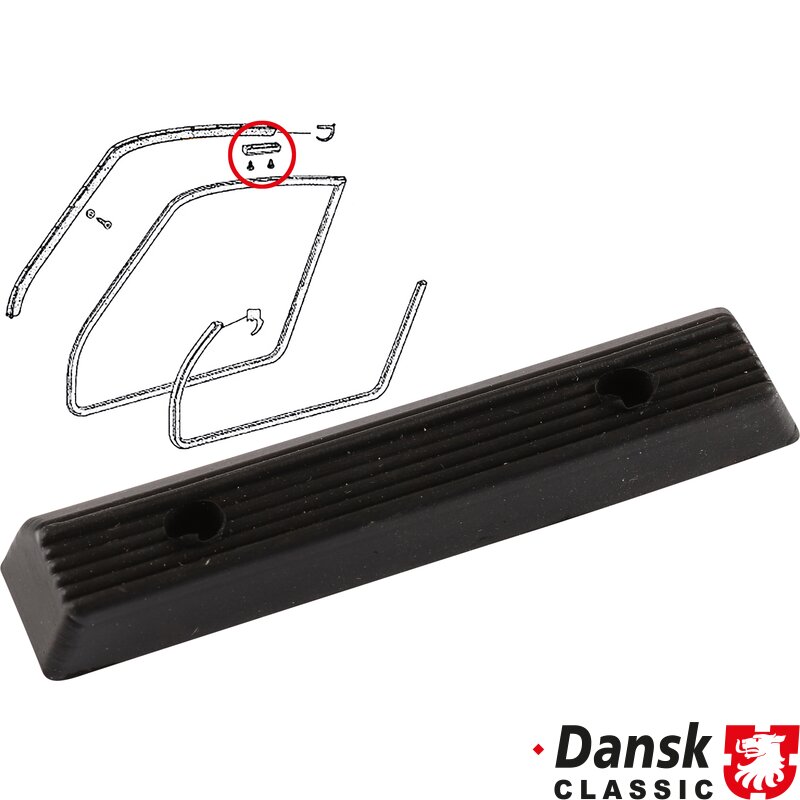 Porsche 911 Stop At Door Window Frame, Upper - 1968-76
