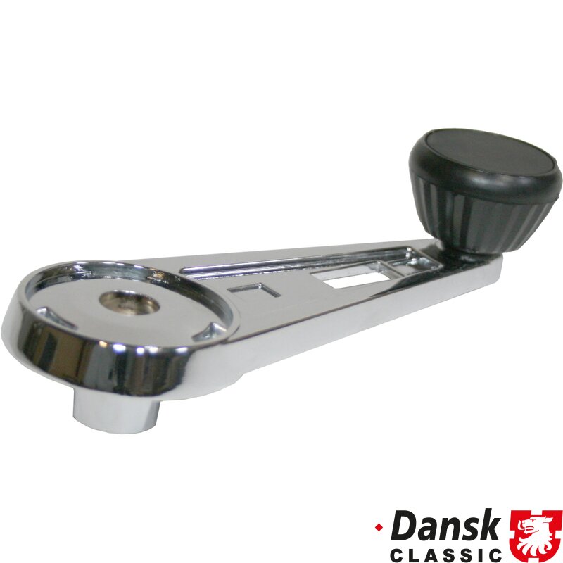 Porsche 911 Window Winder Handle - 1974-83 - Chrome With Black Knob