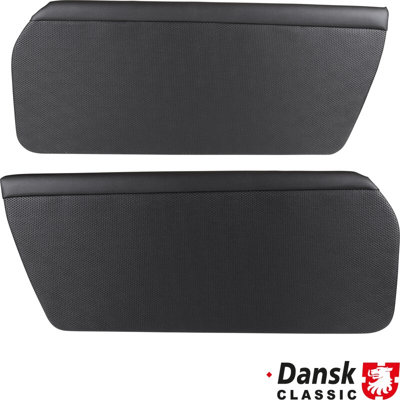 Porsche 914 Black Basketweave Door Panel Set - 1969-76