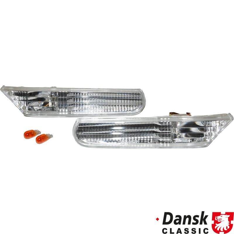 Porsche 996, 986 Side Marker Lamp Set, Clear, E-marked