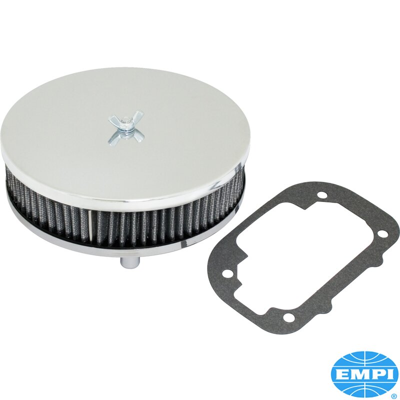 Weber DCNF Chrome Air Filter - Oval 1 3/4