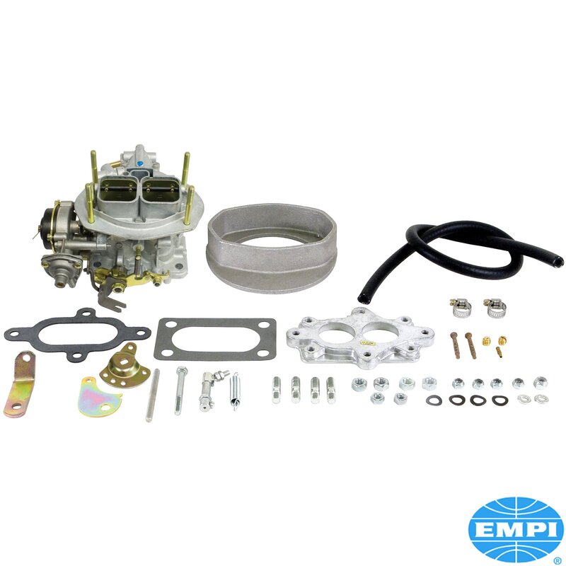 Deluxe progressivt forgassersett, Weber DFEV, med luftfilteradapter og dysepakke
