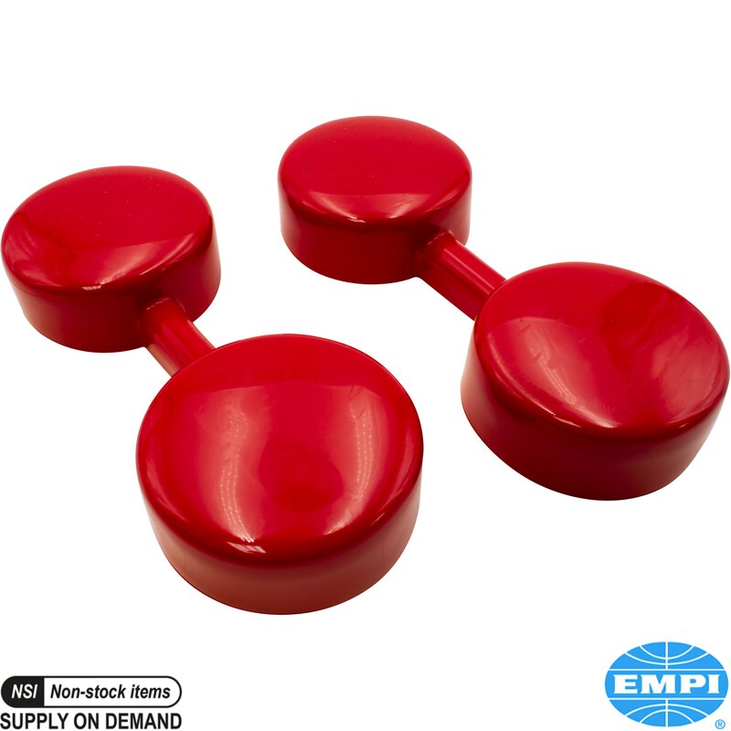 Velocity stabeldeksler, rød vinyl, for IDA 48 og EPC 48/51 forgassere, indre diameter 2,75", 2 stk.