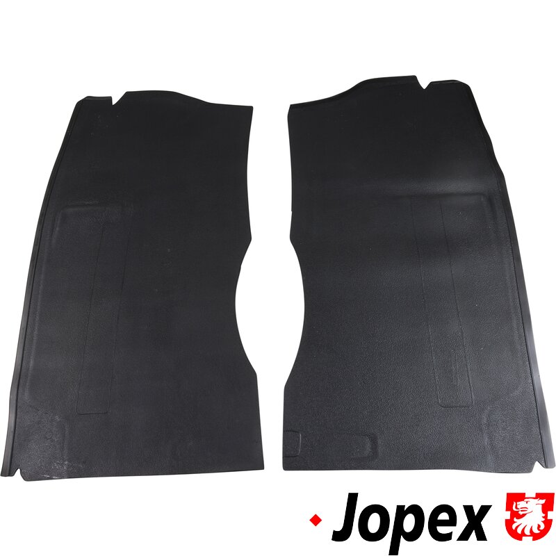 Baywindow Bus Front Cab Under Seat Mats - Black