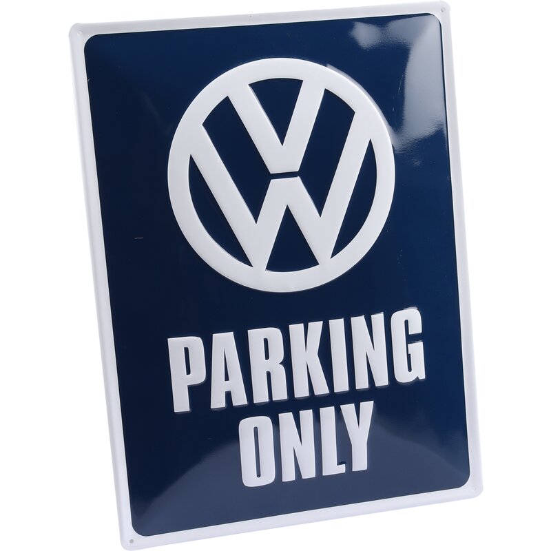 Tinnmetallskilt, VW Parking Only, original