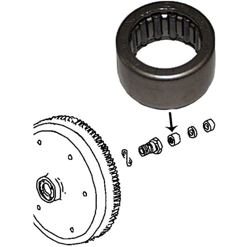 Crankshaft Gland Nut Needle Bearing - All Aircooled And Waterboxer Engines - INA