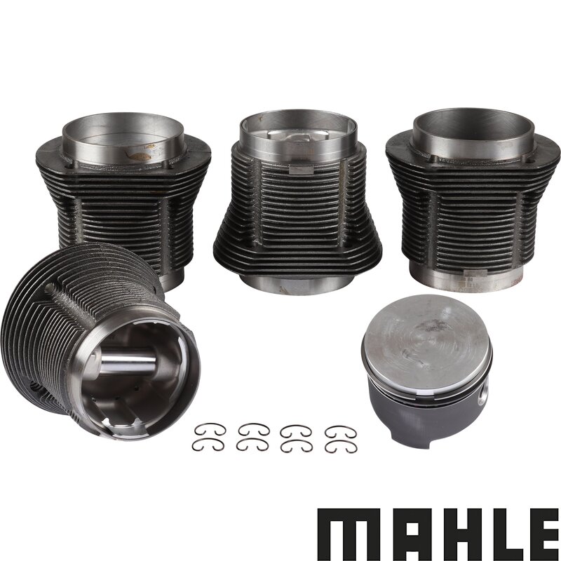 1835cc Barrel And Piston Kit - 92mm Bore Type 1 Engines - Mahle Forged Pistons