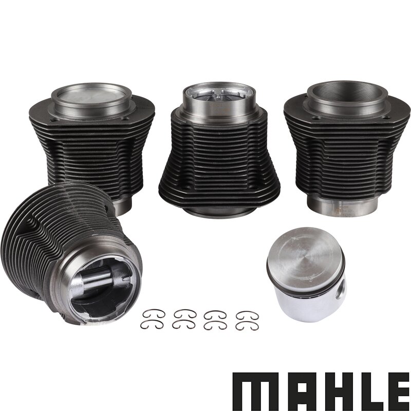 1300cc Barrel And Piston Kit - 77mm Bore Type 1 Engines - Mahle Cast Pistons