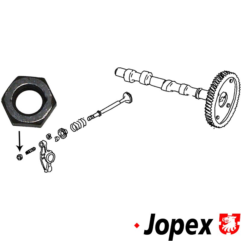 9mm Valve Adjusting Screw Nut - 1900cc Waterboxer, 1600cc (CT Engine Code)