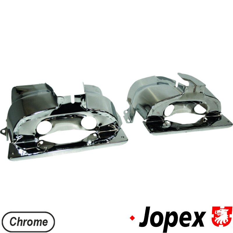 Chrome Twin Port Head Shroud Kit