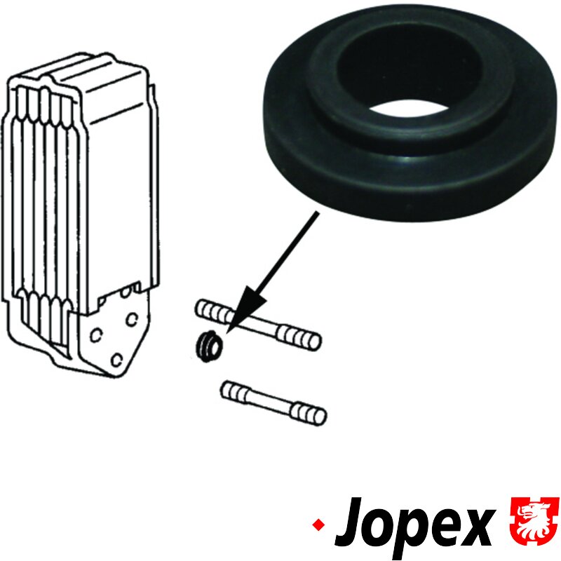 T1,T2,G1 Oil Cooler Seal - Type 1 Twinport, Type 4, 1.6 (EC,EG), 1.8 (DX)