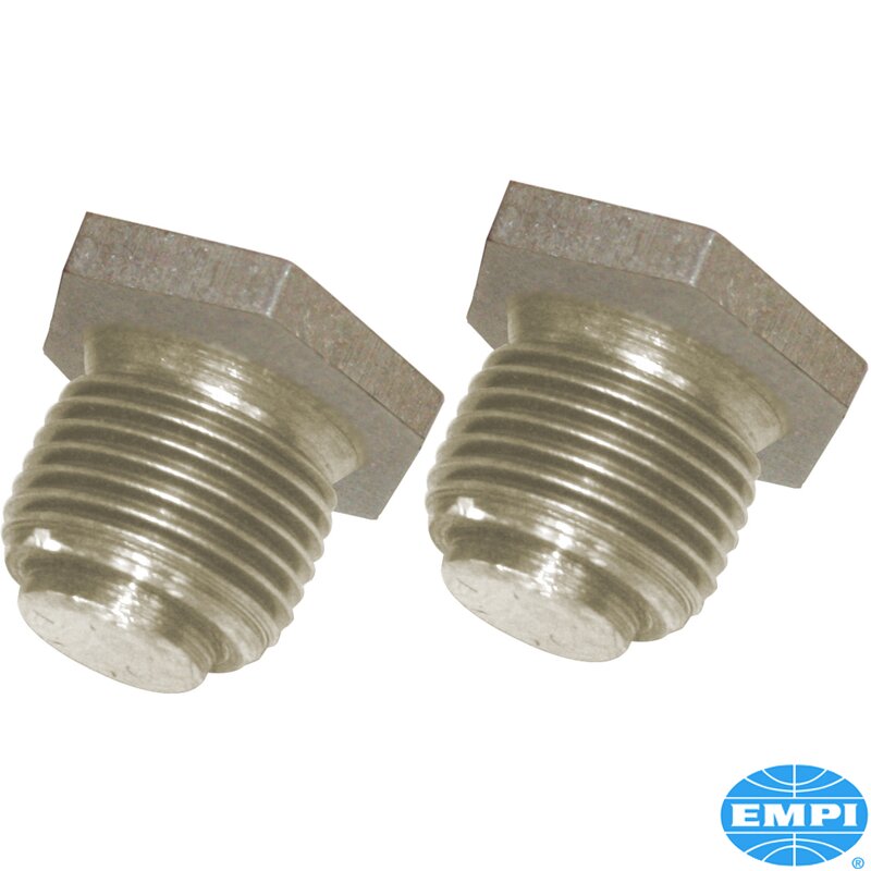 Oil Pressure Relief Valve Screws Pair - Hex Head - Type 1 Engines