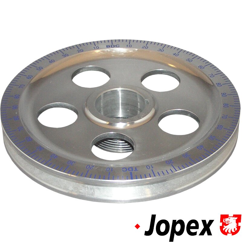 Aluminium Crankshaft Pulley - Blue Timing Marks With Holes - Type 1 Engines