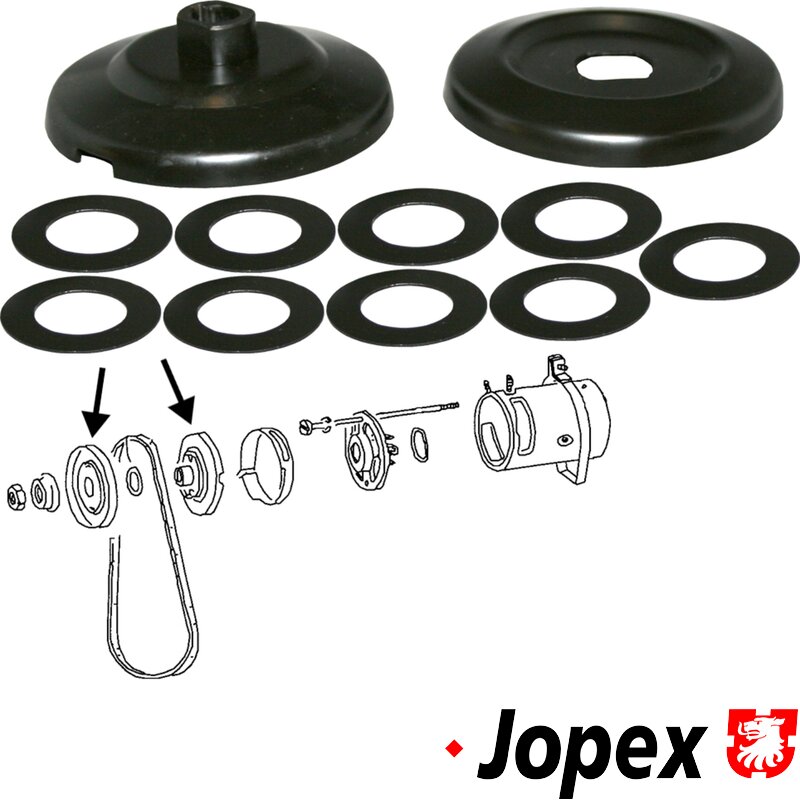 Top Quality Standard Top Pulley - Type 1 Engines (Fits Alternator Or Dynamo) - 12 Volt