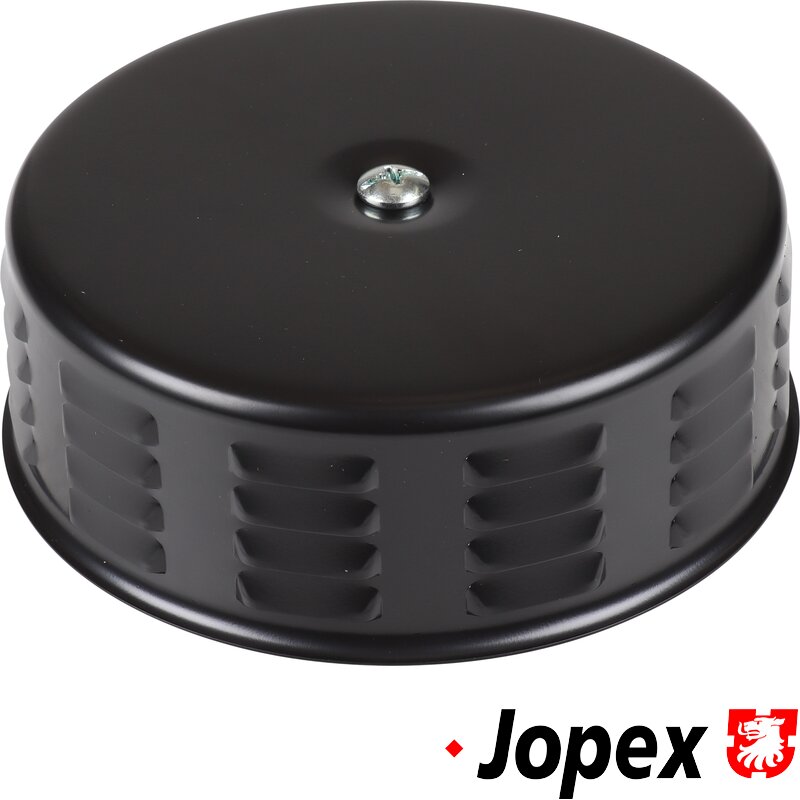 Black Louvered Pancake Air Filter - Standard Solex Carburettor Air Filter (145mm X 53mm)