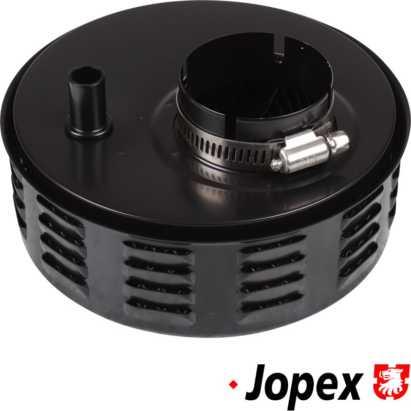 Black Louvered Pancake Air Filter - Standard Solex Carburettor Air Filter (145mm X 53mm)