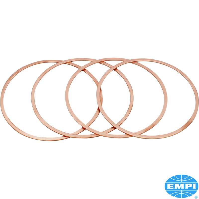 Copper 2 Bolt Exhaust Gaskets - 38mm Bore