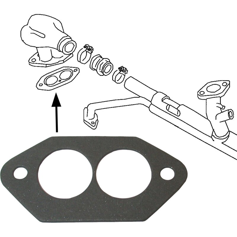 Fibre Inlet Manifold Gasket - Type 1 Twin Port Engines