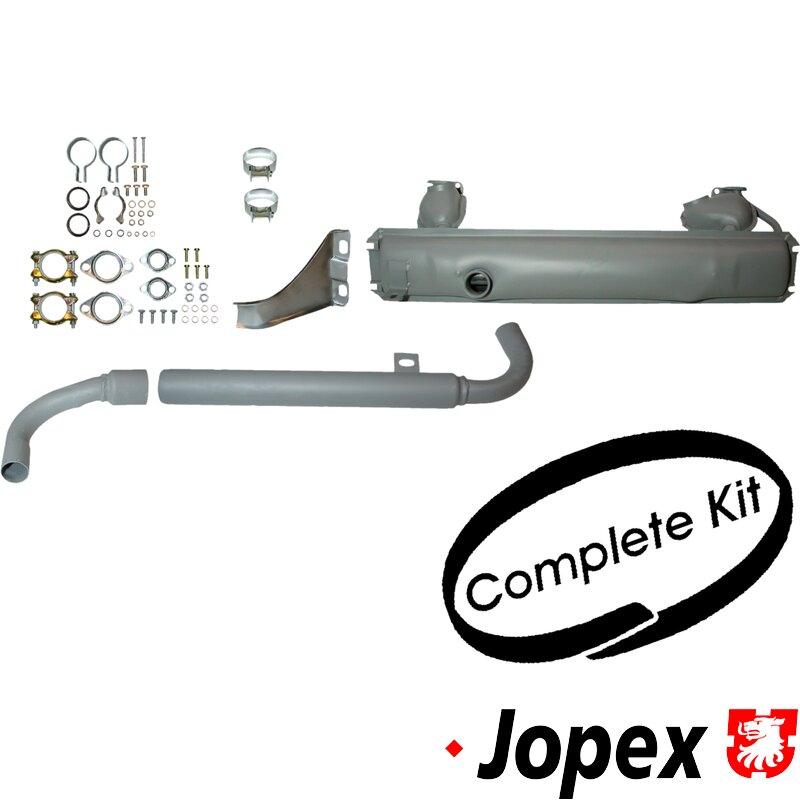 Baywindow Bus Exhaust Kit - Type 1 Engines With 3 Piece Tailpipe