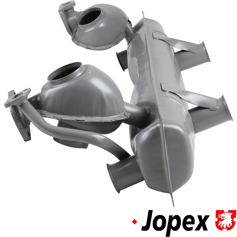 Beetle Exhaust (Not 1200cc) - Cast Pre Heat On Right And Curved Pipe On Left OE Quality