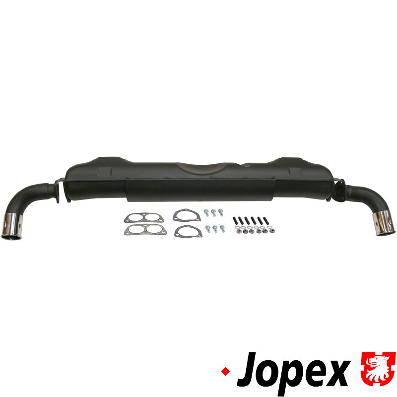 Twin Tip Stock Style Exhaust - Type 4 Engines (Also Fits 1900cc Waterboxer Engines - 1983-85)