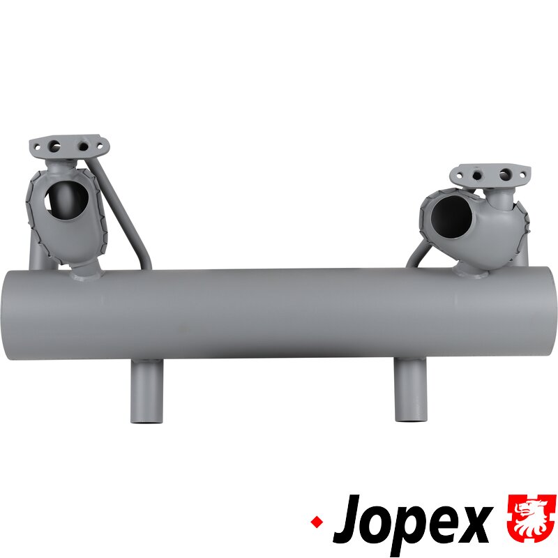 Beetle Classic Sport Exhaust - Twin Hotspot - Aluminium Coated - Stainless Super Tailpipes