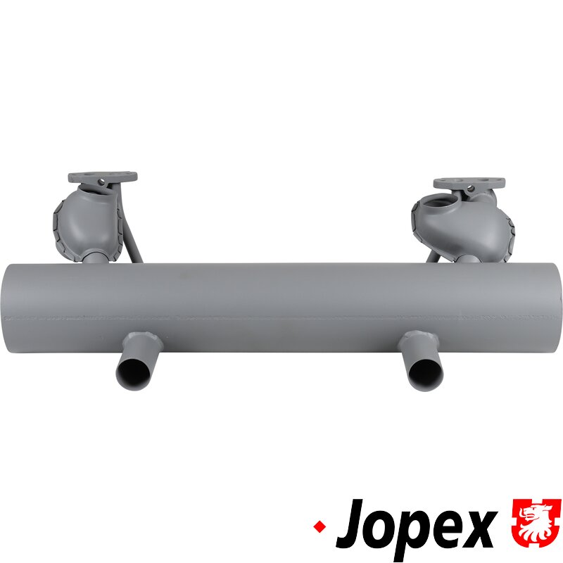 Beetle Classic Sport Exhaust - Twin Hotspot - Aluminium Coated - Stainless Super Tailpipes