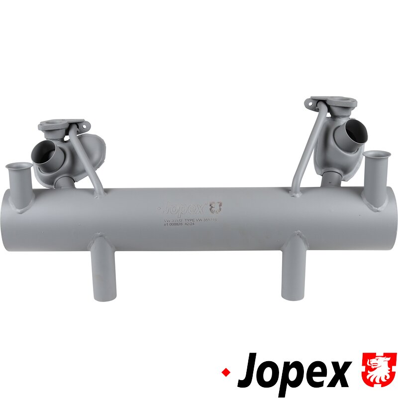 Beetle Classic Sport Exhaust - Twin Hotspot - Aluminium Coated - Stainless Super Tailpipes