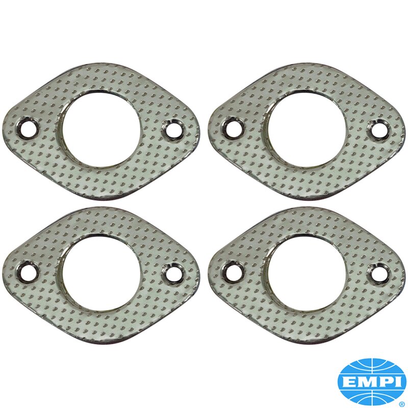 Copper 2 Bolt Exhaust Gaskets - 38mm Bore