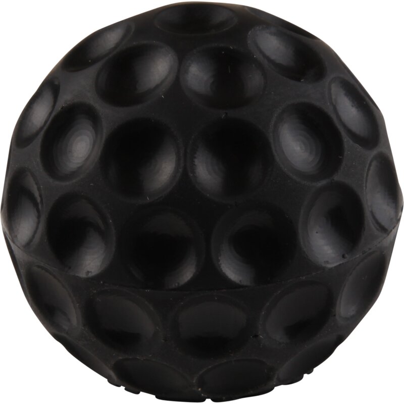 Girspakkule, 12 mm gjenger, golfballdesign, svart, original