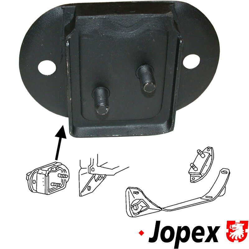 Beetle Front Gearbox Mount (Small Rubber Bung On Back) - 1965-71 - Top Quality