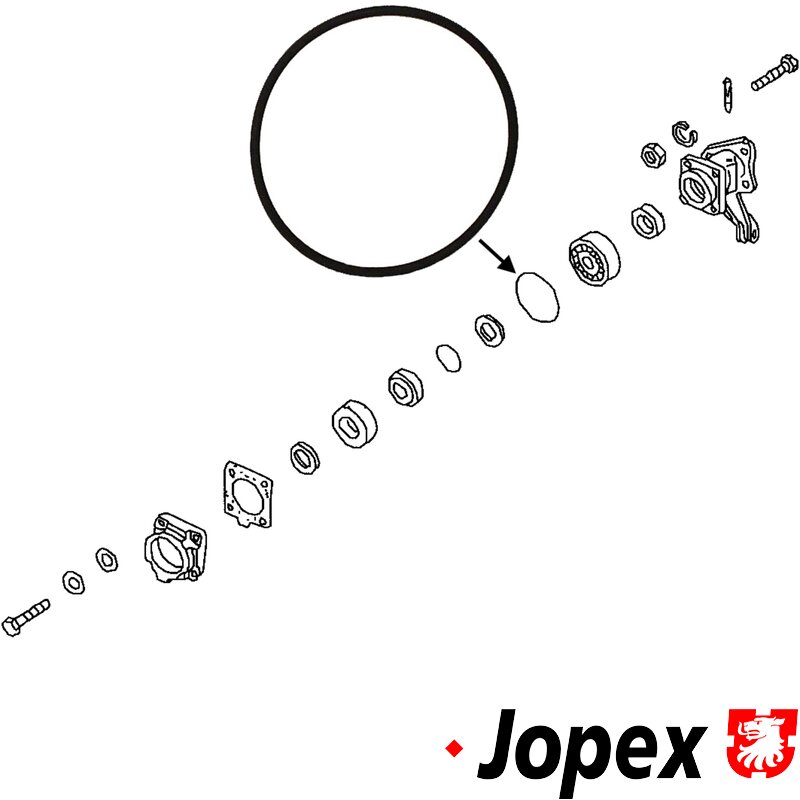 Swing Axle Rear Hub O-Ring