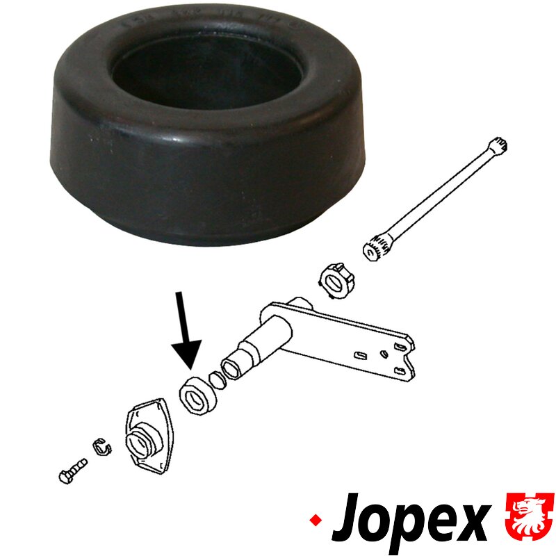 Beetle Rubber Torsion Bar Grommet - 1960-79 (Smooth, Fits Outer Only) - 45mm ID