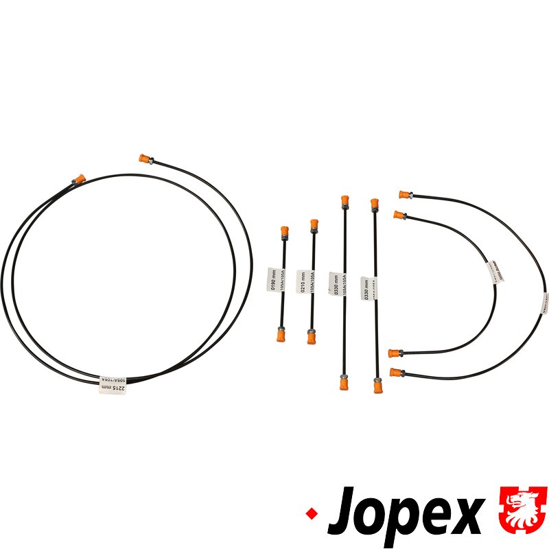 Beetle Steel Brake Line Kit - 1958-66 - LHD (Also Karmann Ghia - 1958-66)