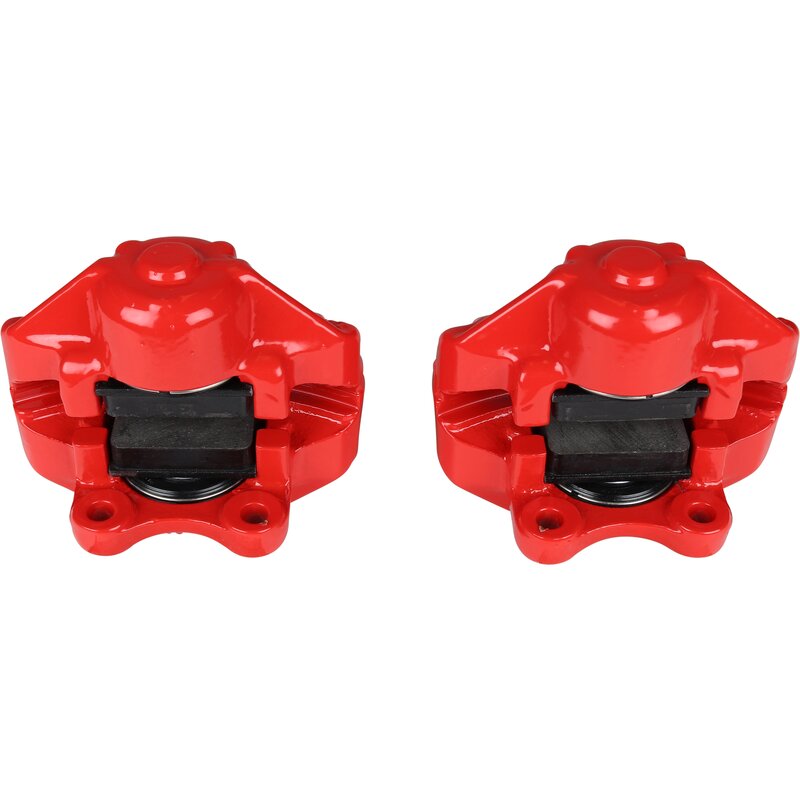 Beetle Front Brake Caliper Set - TRW - Red Powder Coated