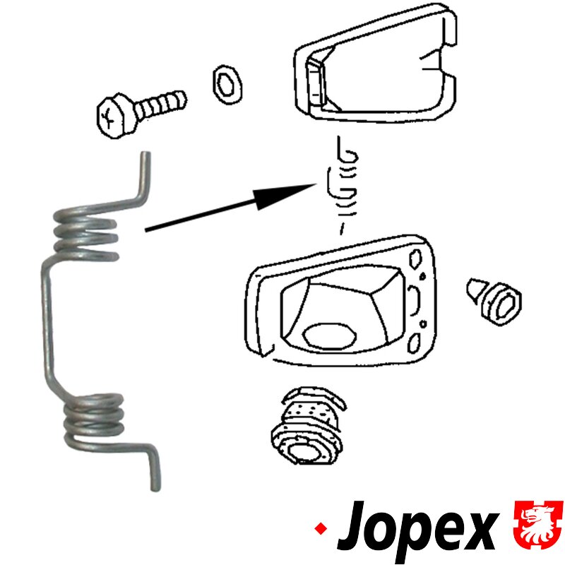 Beetle Fuel Flap Spring - 1968-79 (Also Karmann Ghia And Type 3)