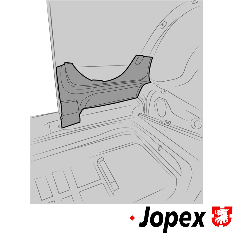 Beetle Rear Quarter Panel Inner Repair Skin (Behind Door) - Left