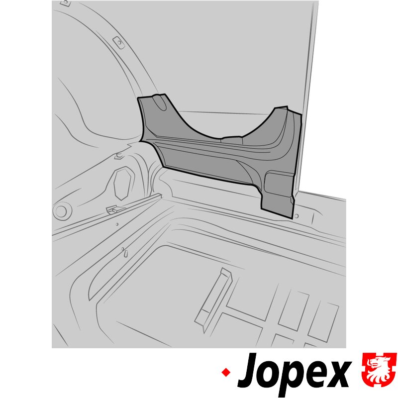 Beetle Rear Quarter Panel Inner Repair Skin (Behind Door) - Right