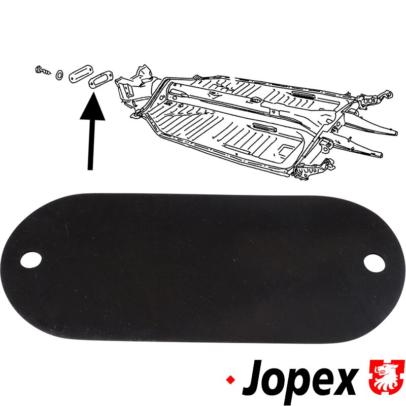 Beetle Framehead Cover Plate Gasket - 1950-65