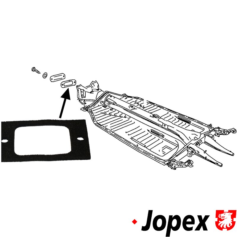 Beetle Framehead Cover Plate Gasket - 1966-79