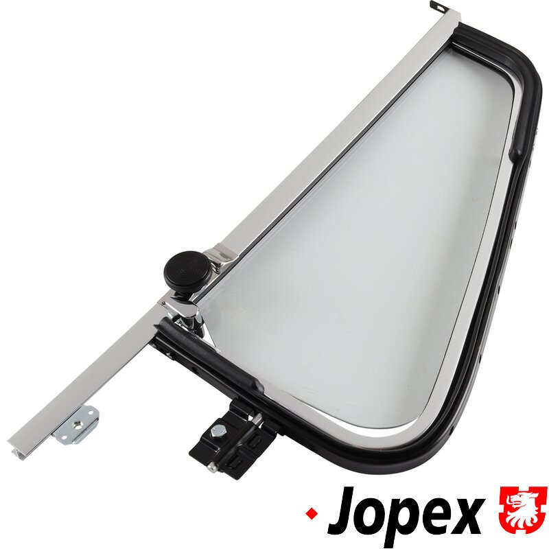 Baywindow Bus Cab Door Opening Quarter Light - Left (Complete With Frame And Seals)