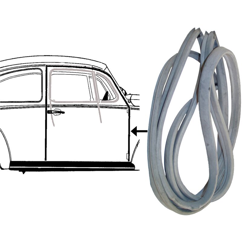 Sedan Beetle Door Seal - Right - 1956-66