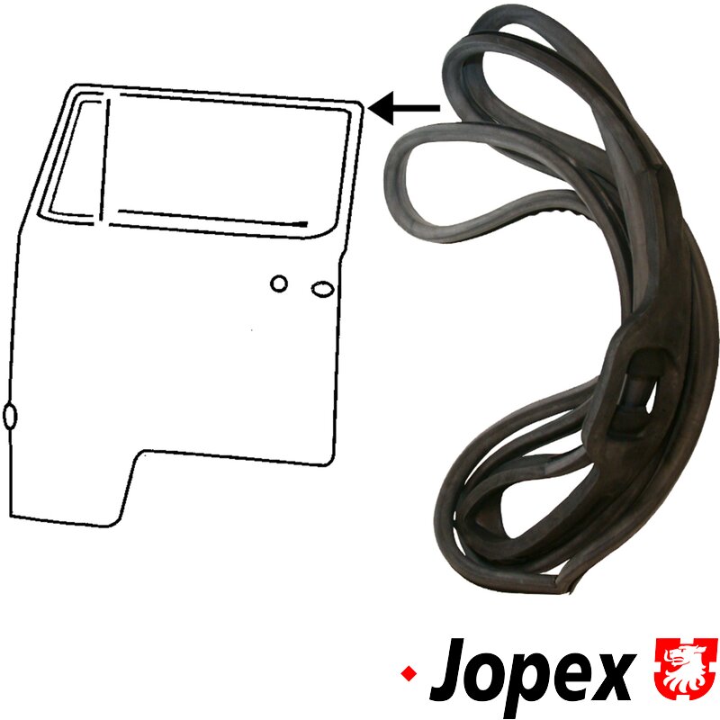 Baywindow Bus Cab Door Seal - Left - Top Quality