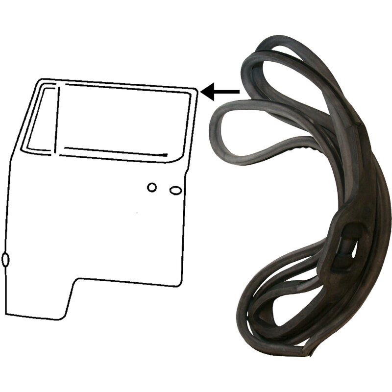 Baywindow Bus Cab Door Seal - Left