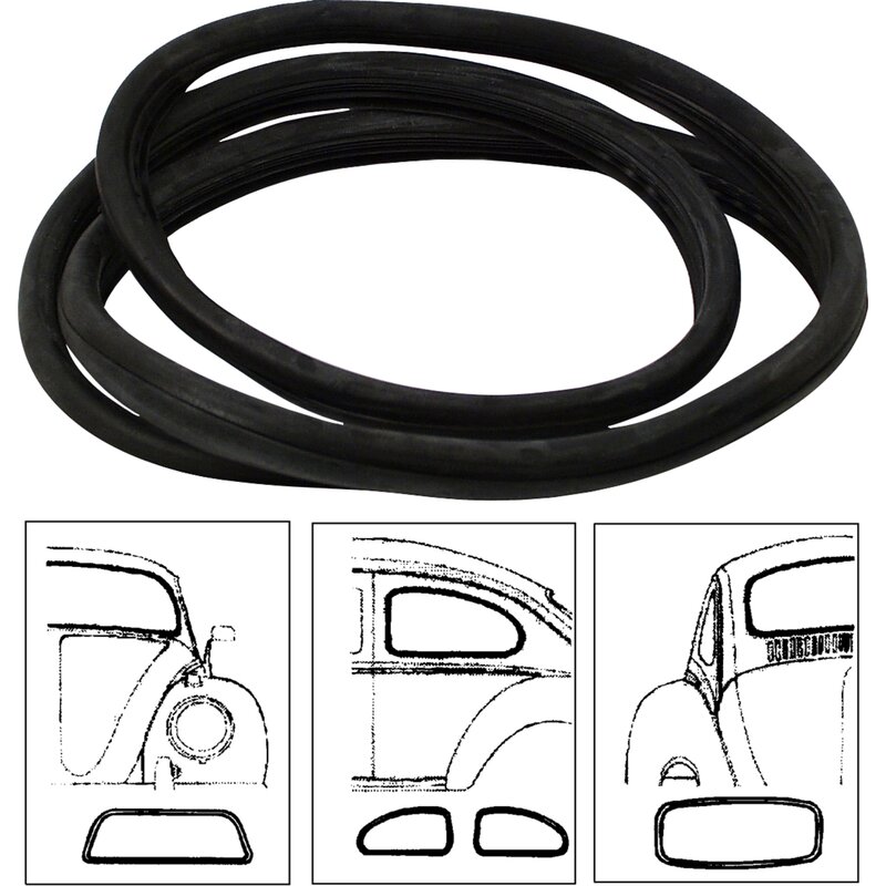 Beetle Cal Look Window Seal Kit (Not 1303 Models) - 1972-79